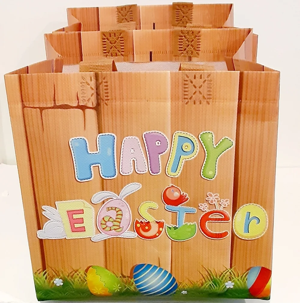 Easter Bunny Basket Gift Bag Waterproof Easter Egg Hunt Bag 2 For $13